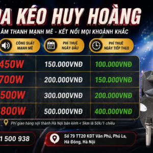 Thuê Loa Kéo Hà Nội Từ 150K/Ngày | Giao Tận Nơi | Huy Hoàng Audio