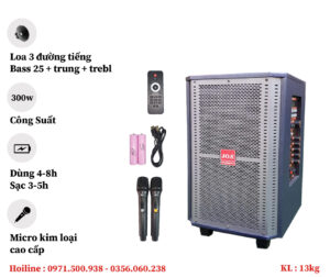 Loa kéo JOA SM-6610S , bass 25,Loa 3 đường tiếng (New 2024)